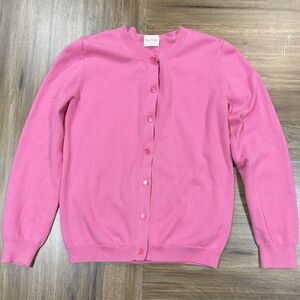 Girls Clothes New Crewcuts Casey Preppy Cardigan Size 12 Pink Knit Sweater